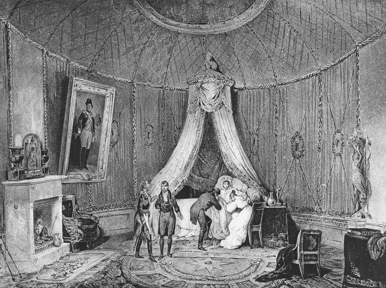 Morte de Joséphine de Beauharnais em 29 de maio de 1814, 1829 de Jean Louis Tirpenne