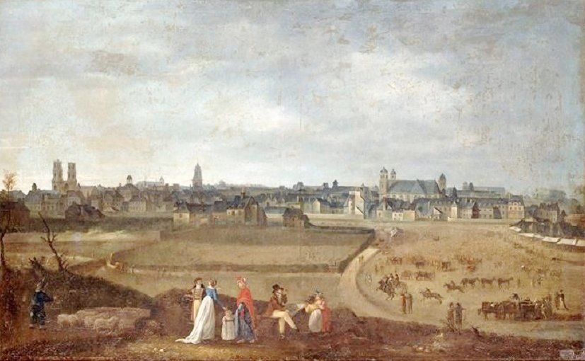 Vista de Rennes, tirada do Champ de Mars de Jean Loyer