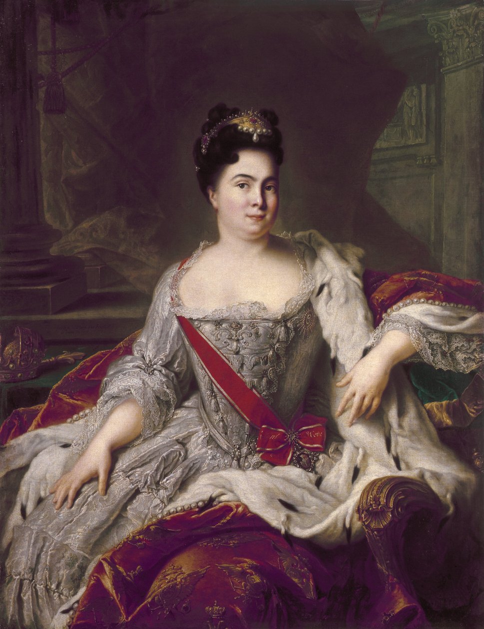Retrato de Catarina I (1684–1727) de Jean Marc Nattier