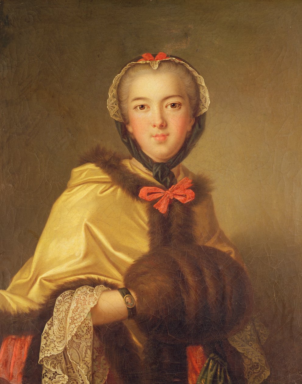 Retrato de Louis-Henriette de Bourbon-Conti, com silenciador de Jean Marc Nattier