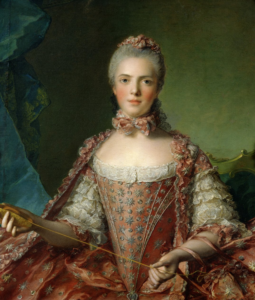 Retrato de Marie Adelaide (1759-1802) 1756 de Jean Marc Nattier