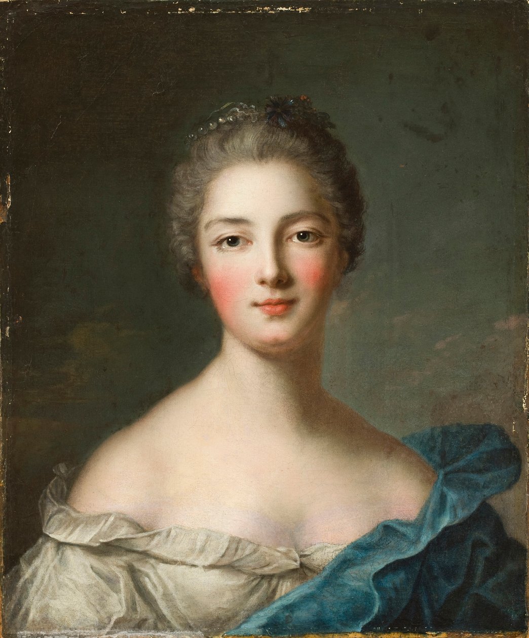 Retrato de uma senhora, c.1750 de Jean Marc Nattier