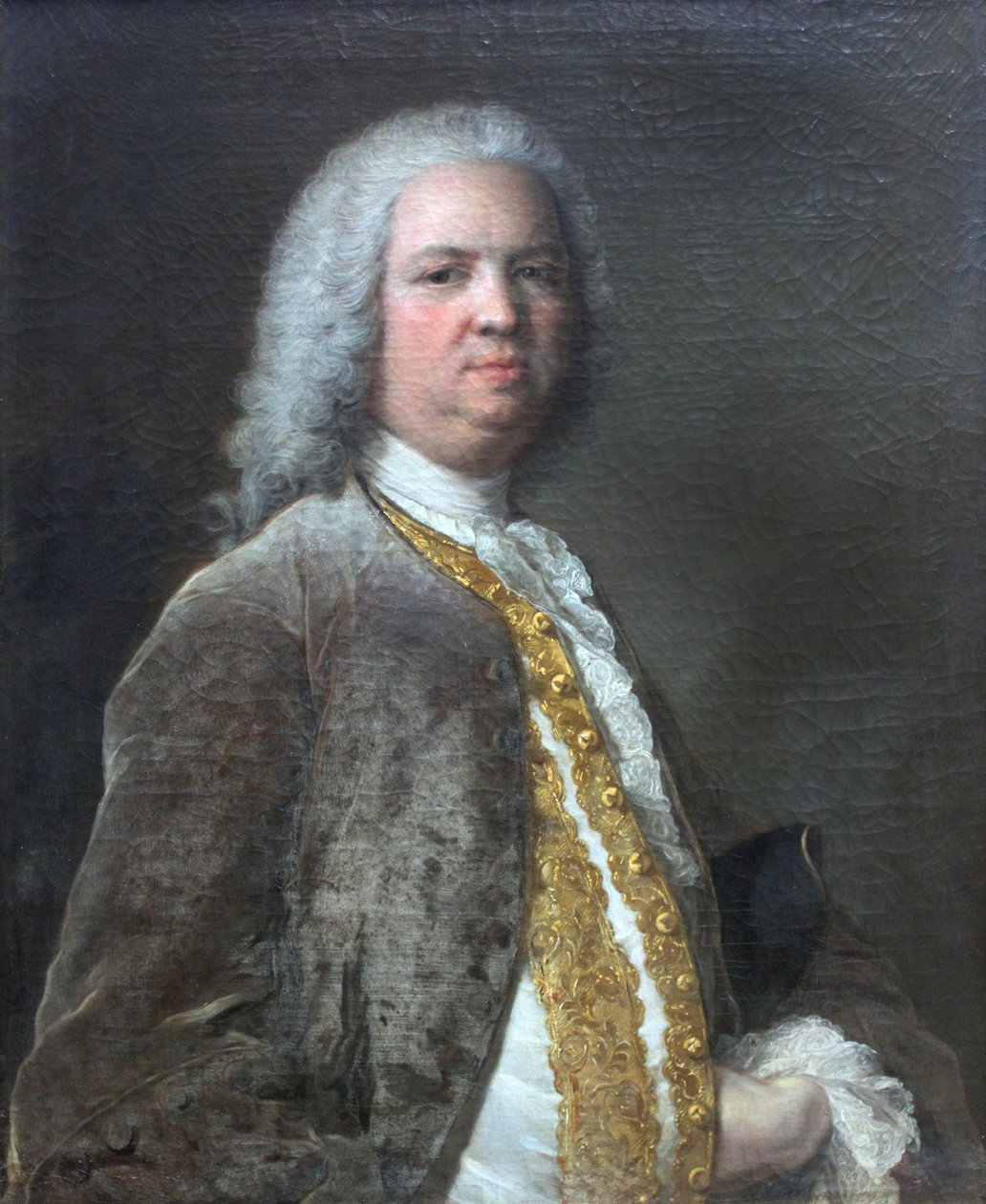 Retrato do banqueiro de Frankfurt Johann Georg Leerse (1691-1762) de Jean Marc Nattier