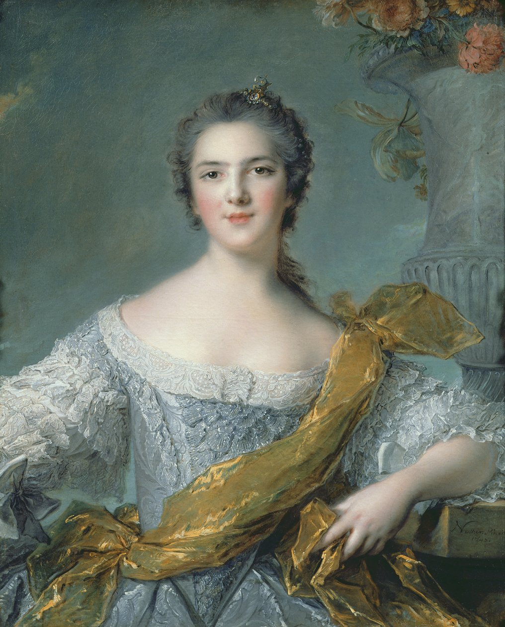 Vitória da França (1733-1799) em Fontevrault, 1748 de Jean Marc Nattier