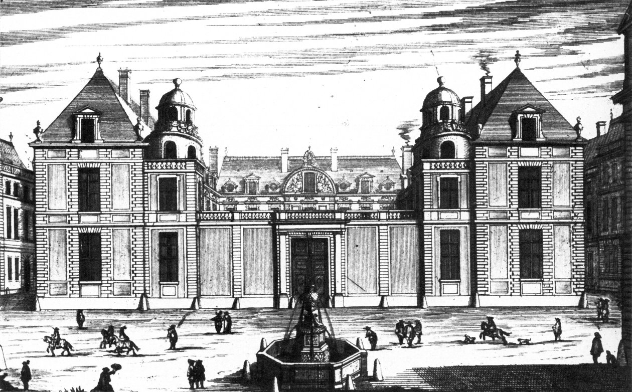 Frente de rua Tubeuf Hotel (Palais Mazarin) por Marot de Jean Marot