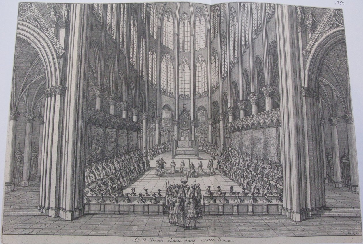 Te deum na catedral de Notre Dame de Jean Marot
