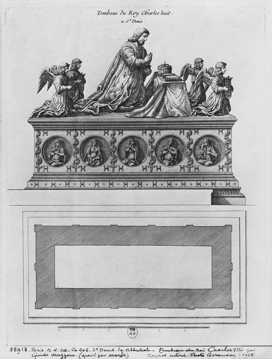 Túmulo de Carlos VIII na Basílica Saint-Denis de Jean Marot