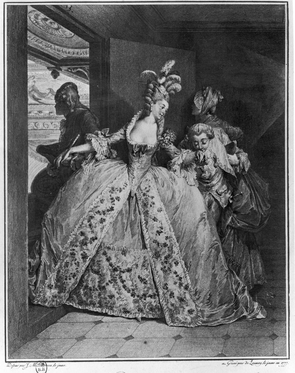 As despedidas, 1777, gravadas por de Launey the Younger de Jean Michel the Younger Moreau