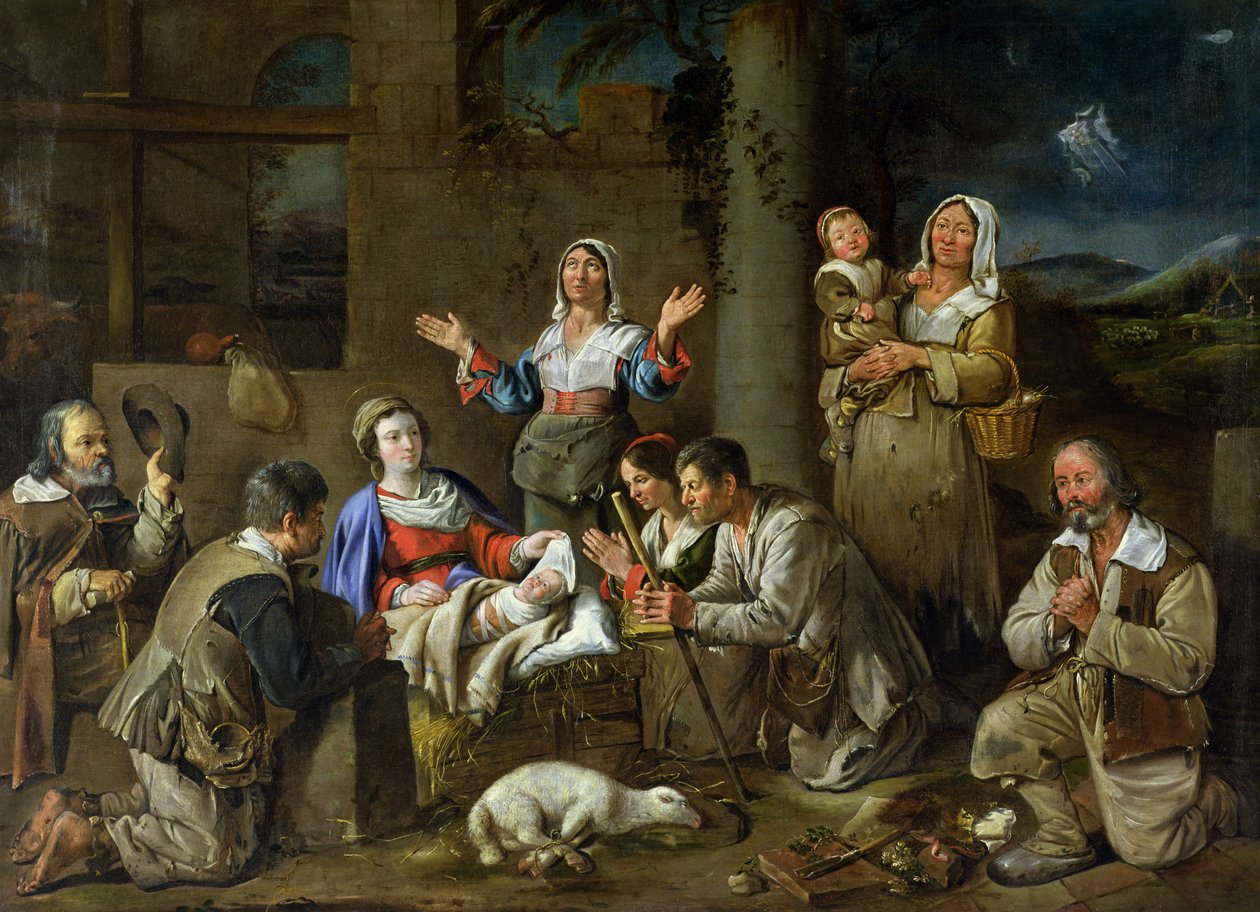 Adoração dos pastores, c.1659 de Jean Michelin