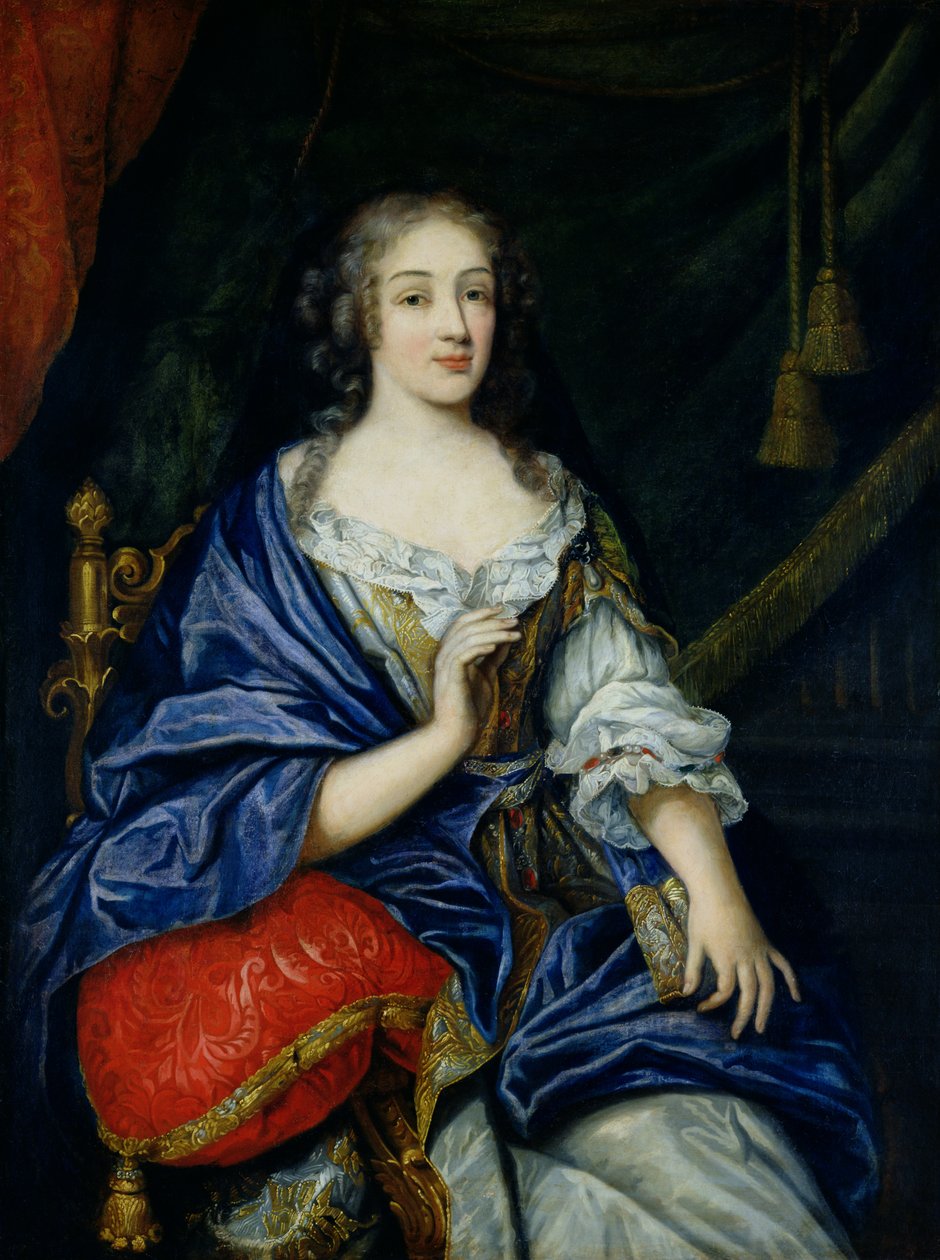 Retrato de Françoise-Louise da Baume-le-Blanc (1644-1710) Duquesa de Vaujour, chamada Mademoiselle de la Valliere de Jean Nocret