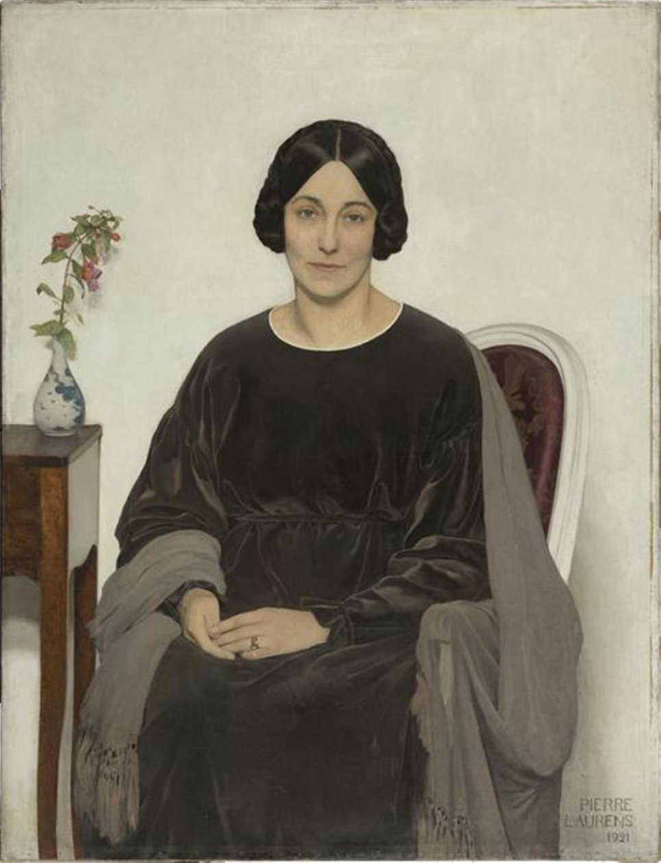 Retrato da senhora Jean-Pierre Laurens. de Jean Pierre Laurens
