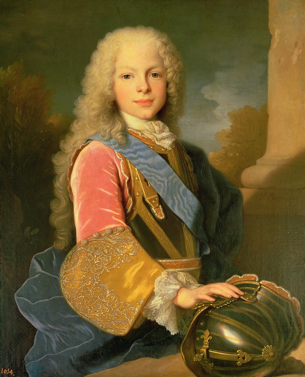 Retrato de Ferdinand de Bourbon e Savoy (1713-59) Príncipe das Astúrias, 1725 de Jean Ranc