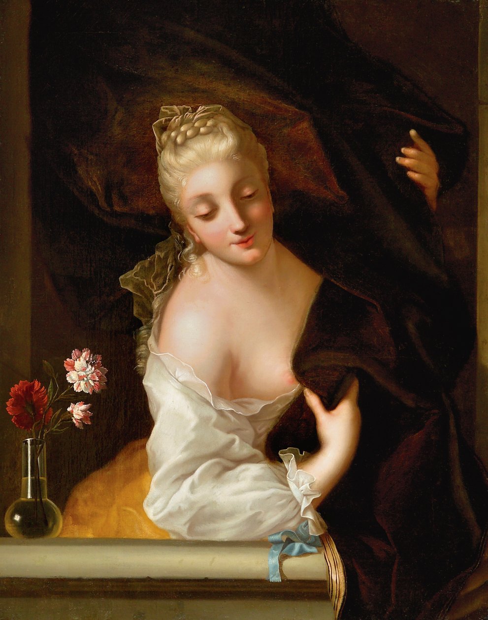 Uma senhora em uma janela de Jean Raoux