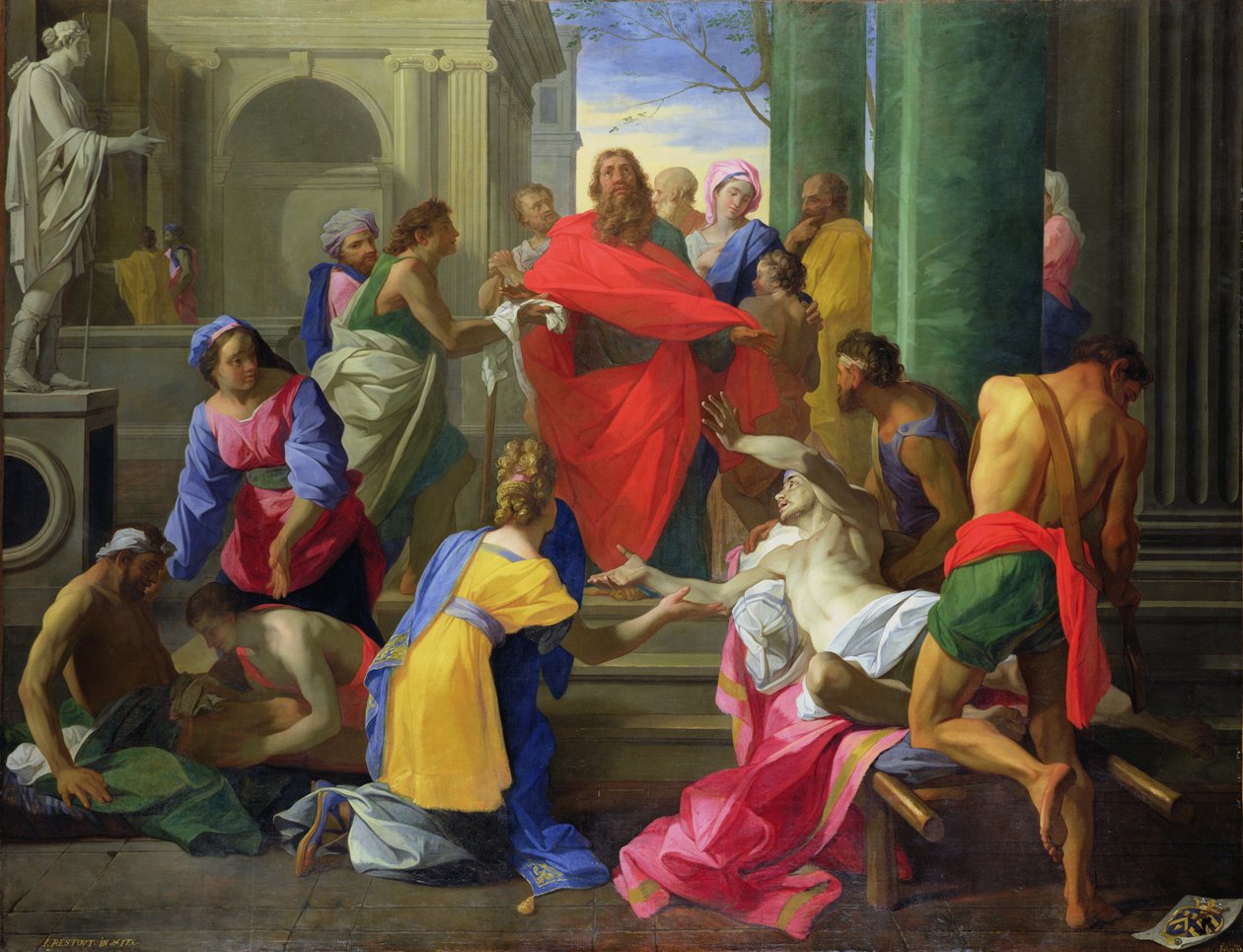 Milagres de São Paulo em Éfeso, 1693 de Jean Bernard Restout