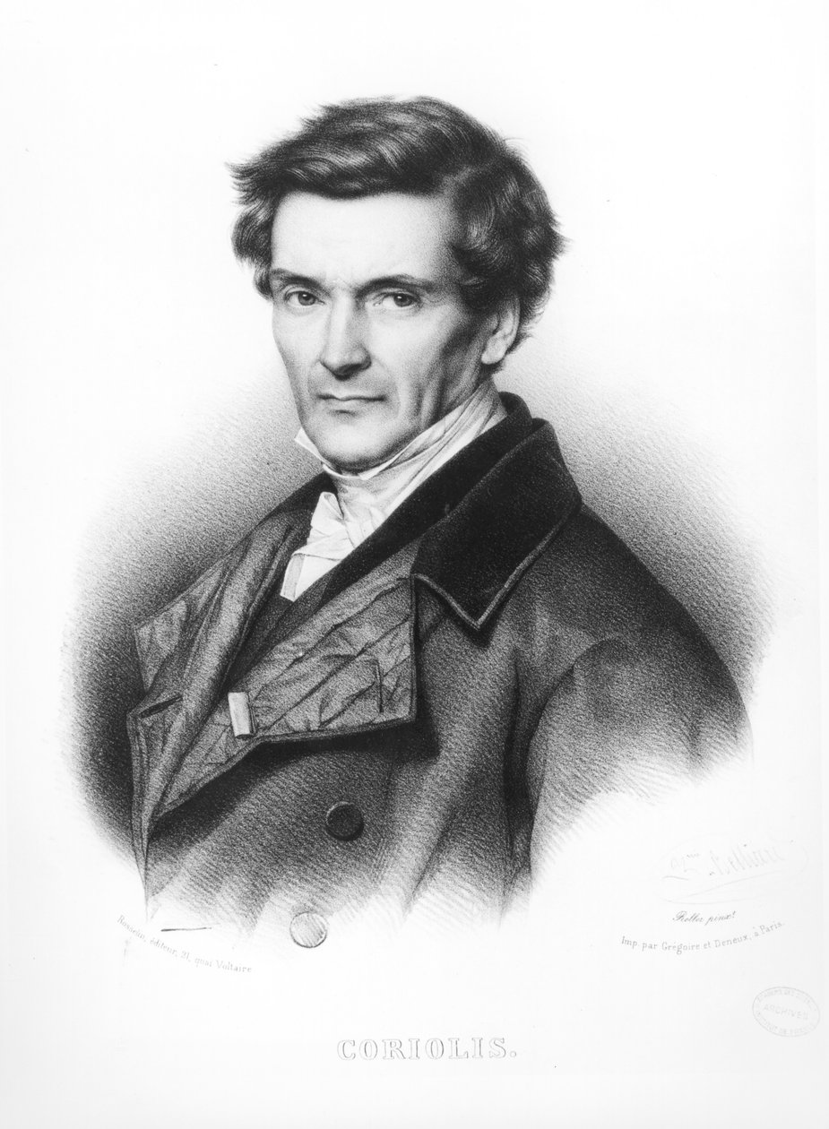 Retrato de Gustave Gaspard Coriolis (1792-1843) gravado por Zephirin Felix Jean Marius Belliard (n.1798) de Jean Roller