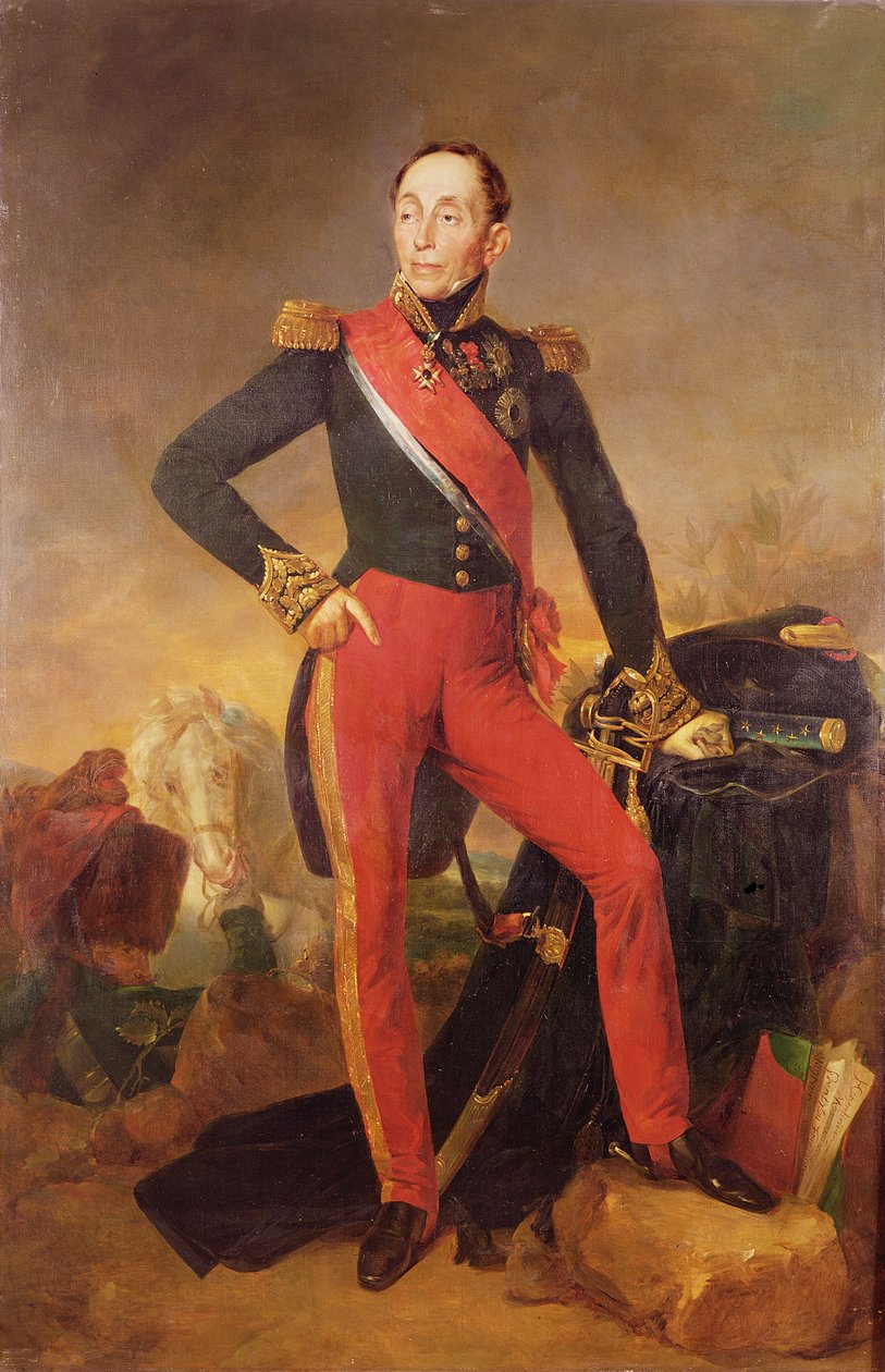 Retrato do Marquês Emmanuel de Grouchy (1766-1847) Marechal da França, c.1835 de Jean Sebastien Rouillard