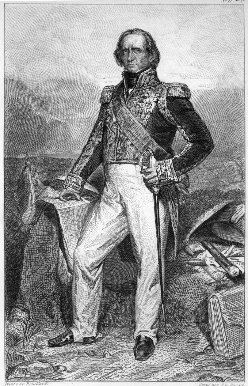 Retrato de Nicolas Jean-de-Dieu Soult (1769-1851) Duque da Dalmácia, marechal da França e primeiro-ministro de Jean Sebastien Rouillard