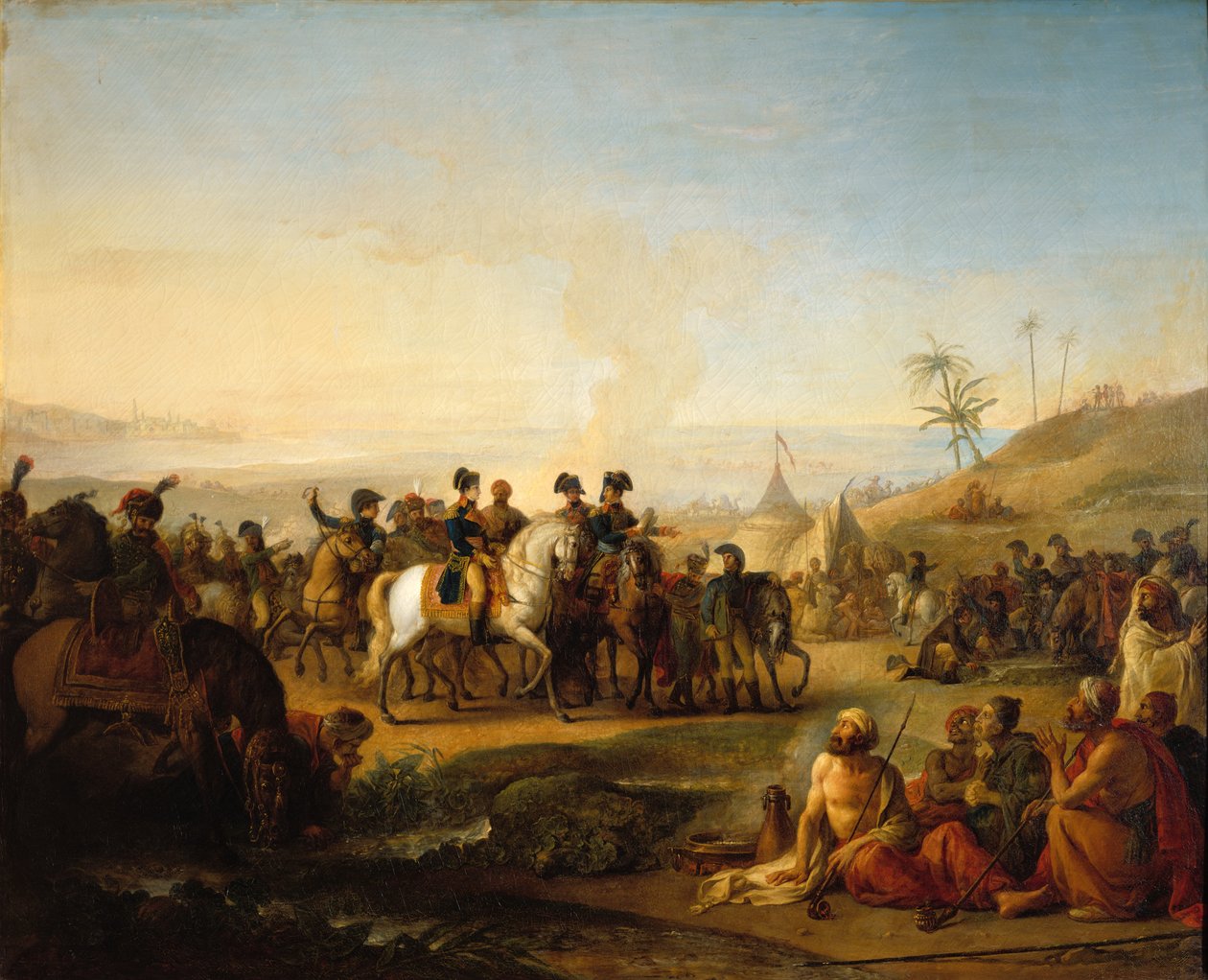 General Bonaparte visitando as fontes de Moisés, perto do Sinai, 28 de dezembro de 1798 de Jean Simon Berthelemy
