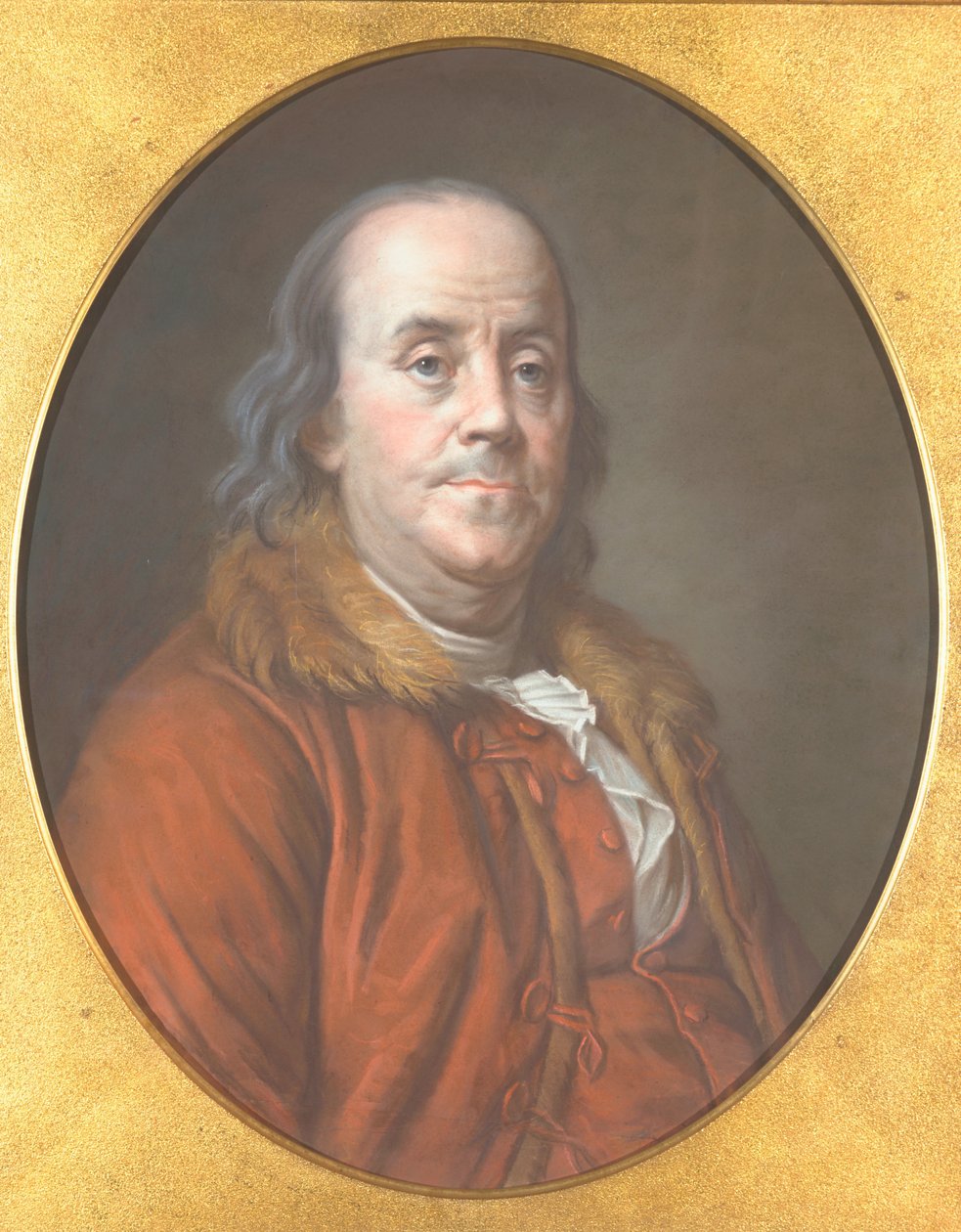 Benjamin Franklin, 1778 (pastel sobre papel) de Jean Valade