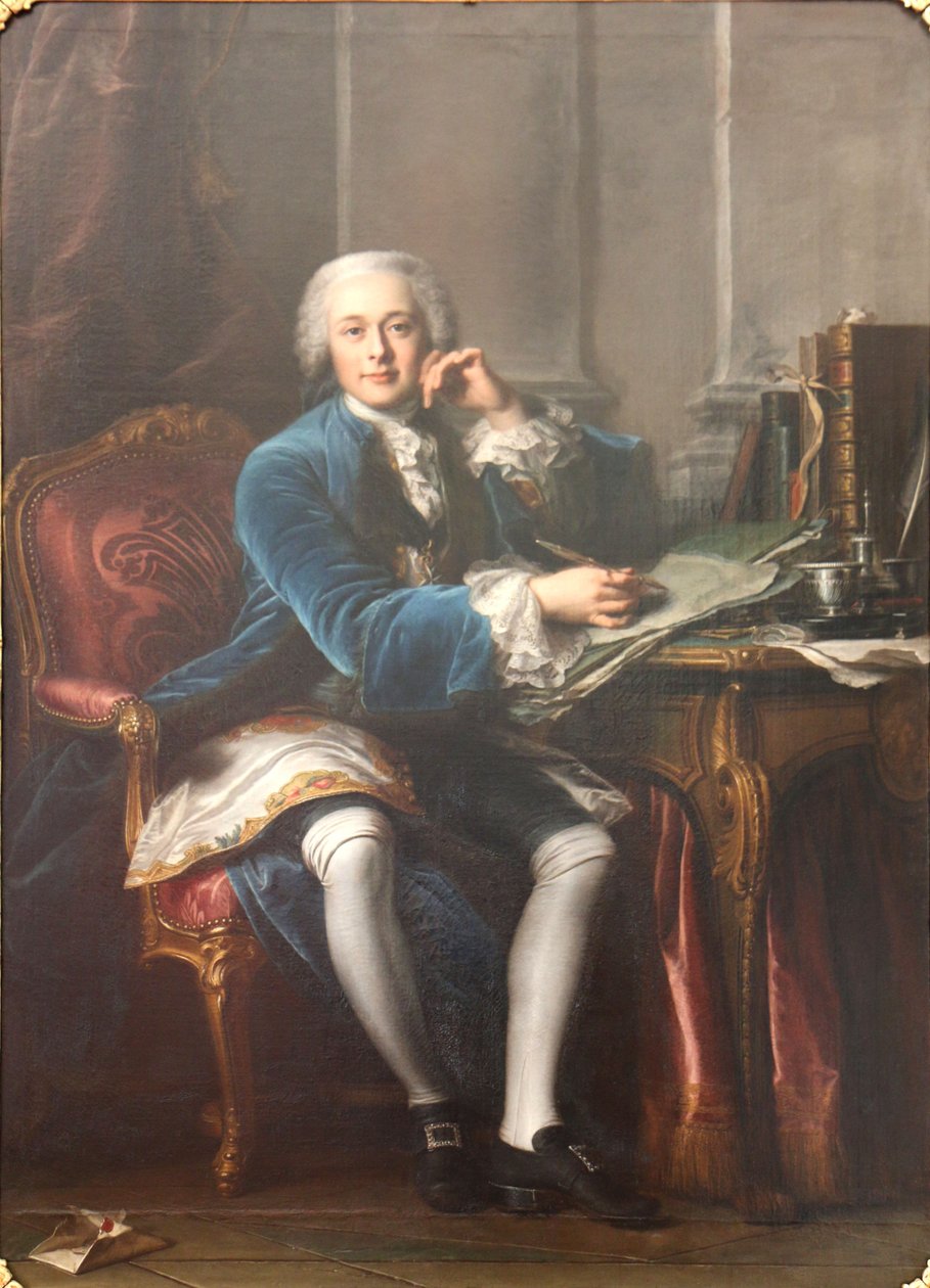 Retrato de Joseph-François Xavier de Seytres, marquês de Caumont de Jean Valade