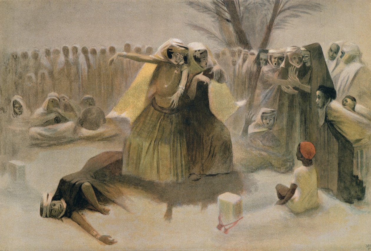 Dança da Primavera no Cemitério de Biskra de Jean Veber