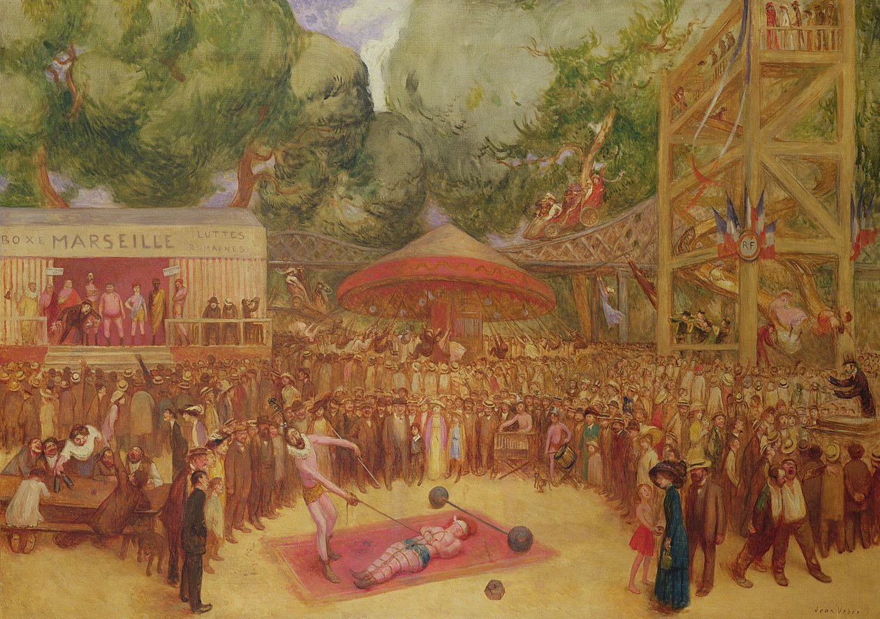 A feira em Saint-Cloud, c.1920 de Jean Veber