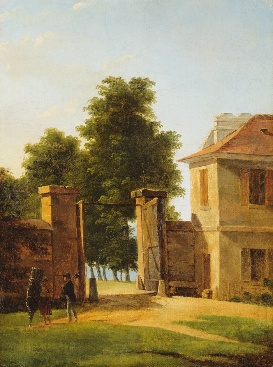 Entrada para o parque em Saint-Cloud, c.1810-12 de Jean Victor Bertin