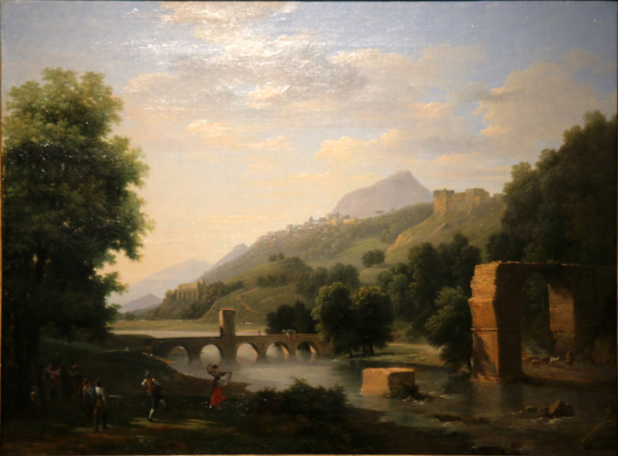 Paisagem italiana de Jean Victor Bertin