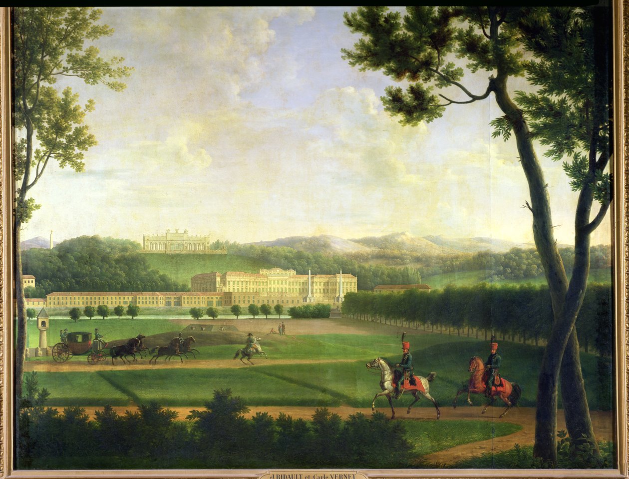 Castelo Schonbrunn, 1810 de Jean Joseph Xavier Bidauld