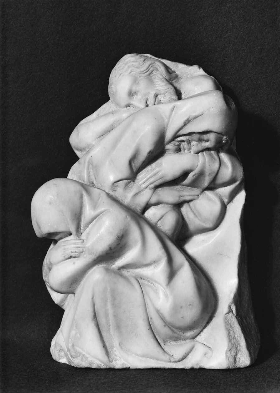 Os apóstolos adormecidos, do túmulo de Duc Jean de Berry (1340-1416) c.1400 (mármore) de Jean de Cambrai