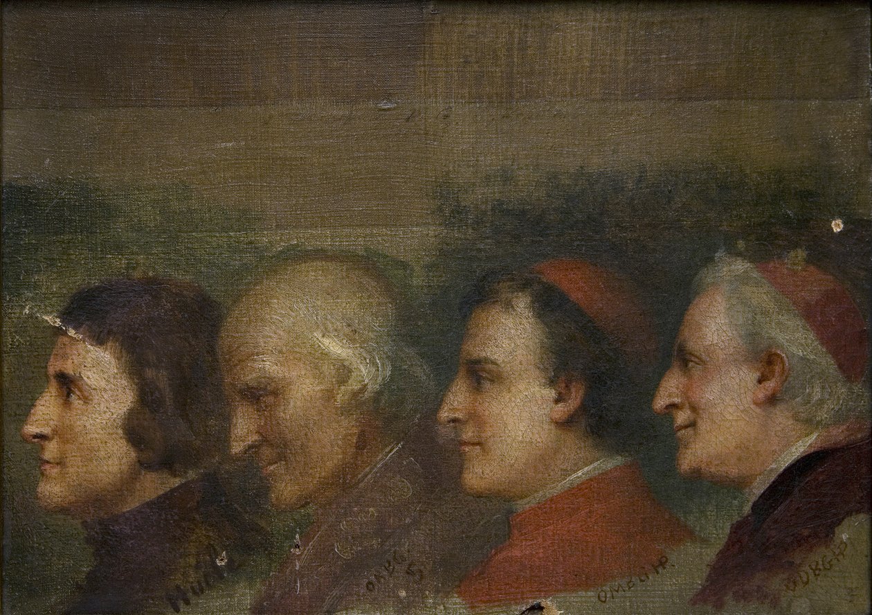 Quatro clérigos de Jehan Georges Vibert