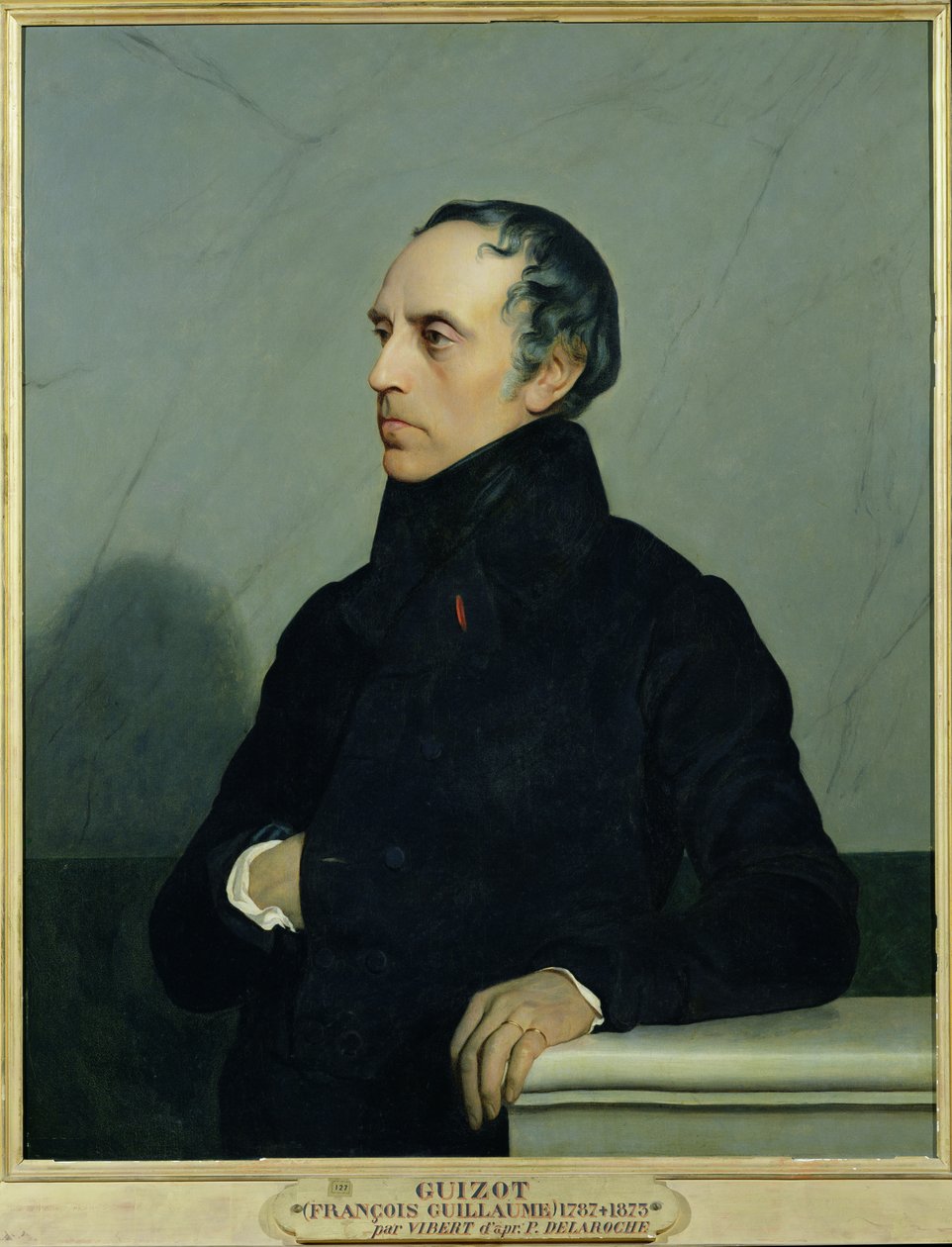 François Guizot (1787-1874) depois de uma pintura de Paul Delaroche (1797-1856) c.1878 de Jehan Georges Vibert