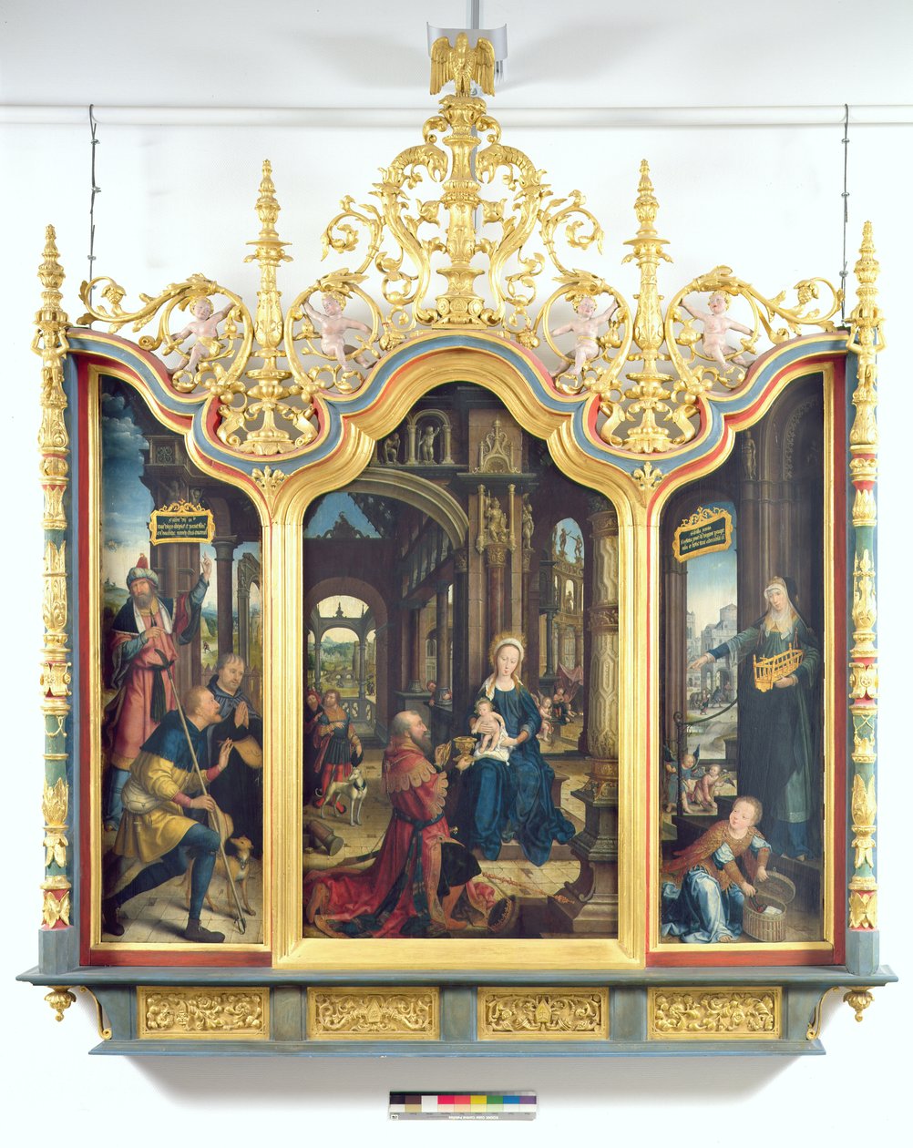 Tríptico da Adoração do Menino Jesus, 1529 de Jean the Elder Bellegambe