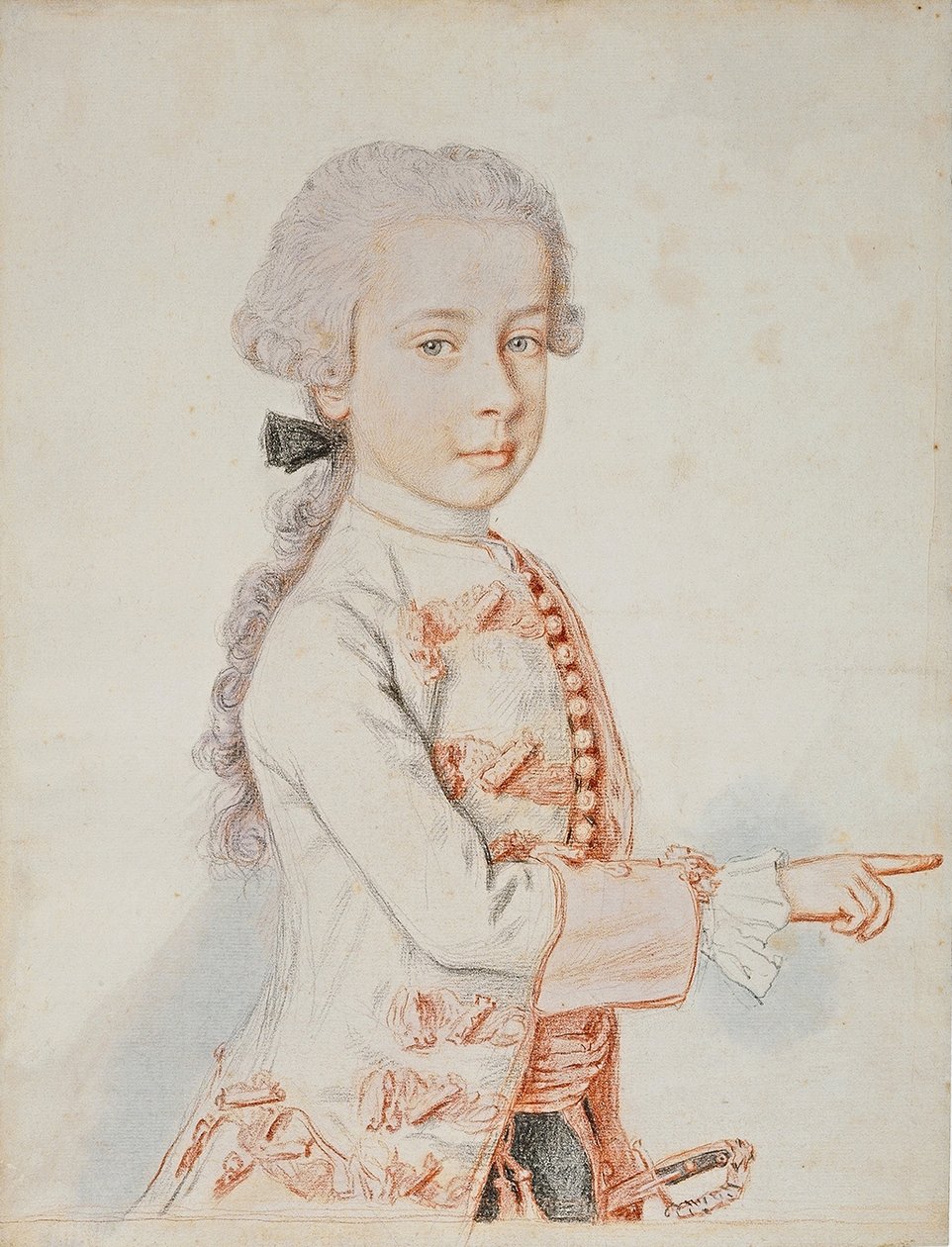 Retrato do arquiduque Ferdinand Karl da Áustria-Este de Jean Étienne Liotard
