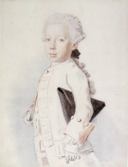 Retrato do Arquiduque Maximiliano Francisco da Áustria de Jean-Étienne Liotard