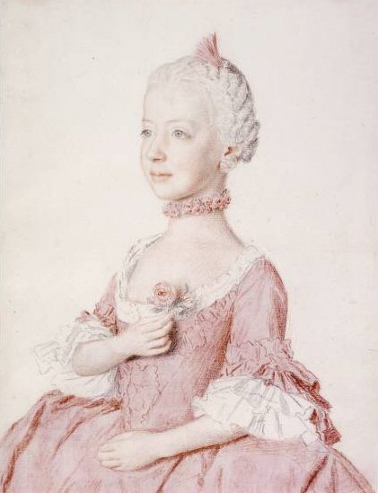 Retrato de Maria Carolina da Áustria de Jean Étienne Liotard