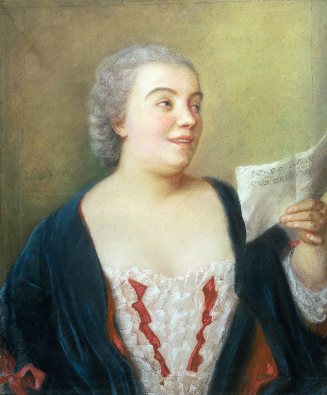 Retrato de Maria Gunning (guache) 1749 de Jean Étienne Liotard