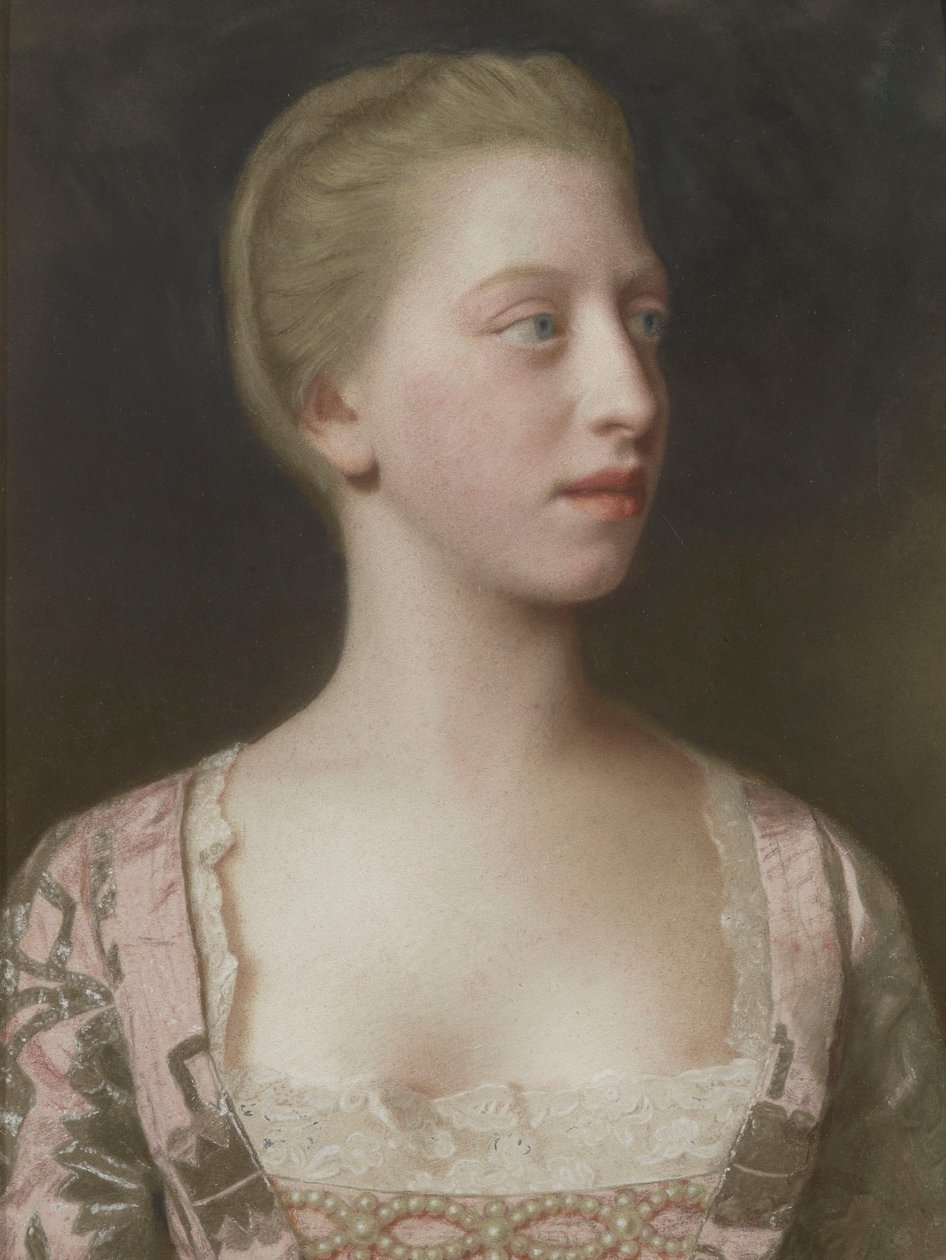 Retrato da Princesa Augusta da Grã-Bretanha de Jean Étienne Liotard