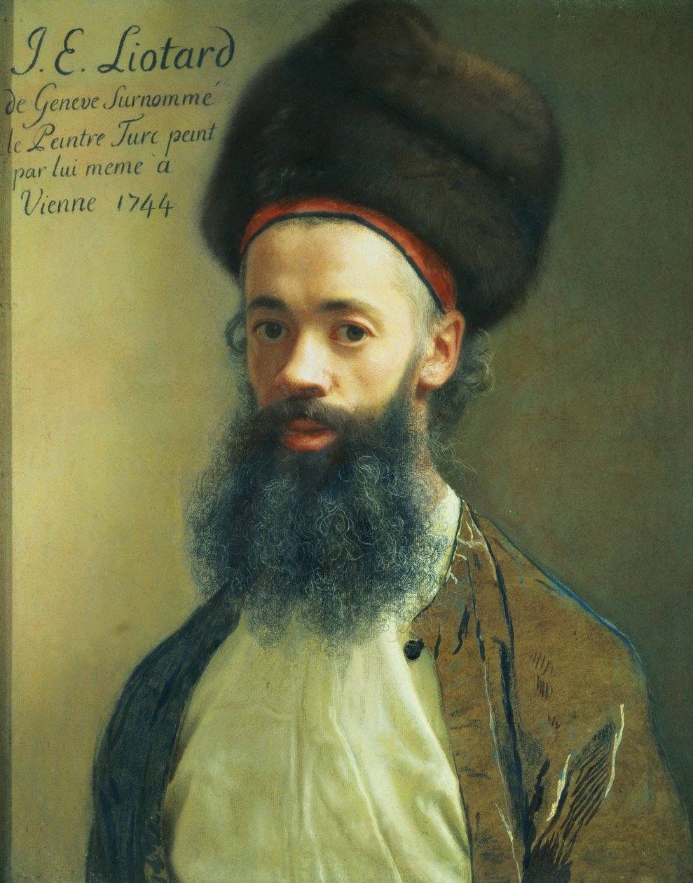Auto-Retrato, 1744 (pastel sobre papel) de Jean Étienne Liotard