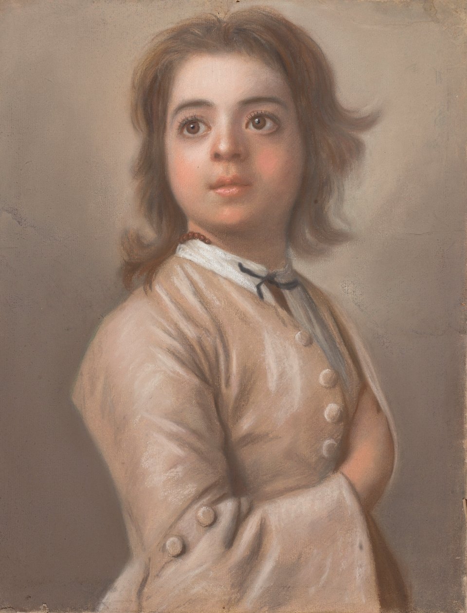 Estudo de um menino ao meio de Jean Étienne Liotard