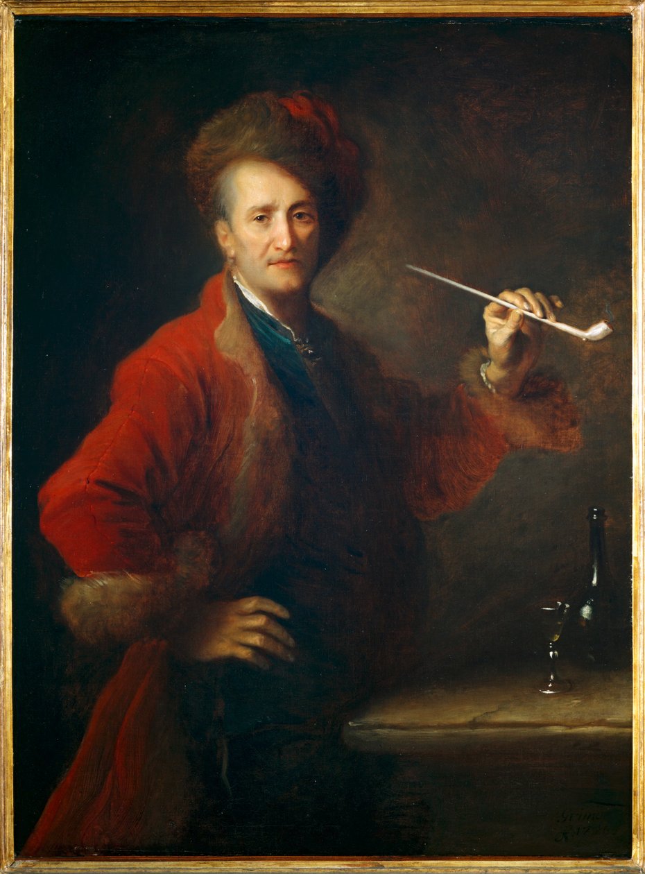 Retrato de um homem em traje polaco, com um cachimbo na mão - Portrait d