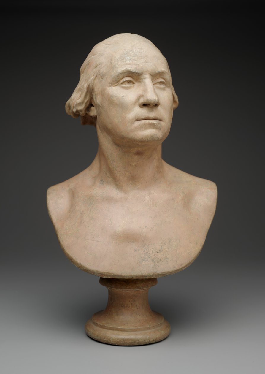 George Washington, c.1786 (gesso pintado) de Jean Antoine Houdon