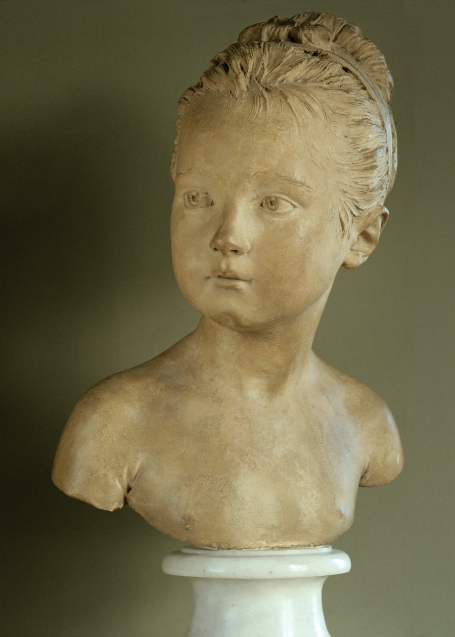 Louise Brongniart, filha do arquiteto Alexandre-Theodore Brongniart ... de Jean-Antoine Houdon