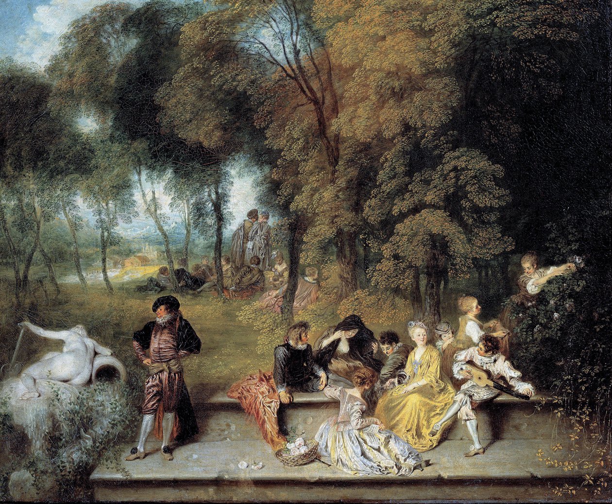 Prazeres do amor de Jean-Antoine Watteau