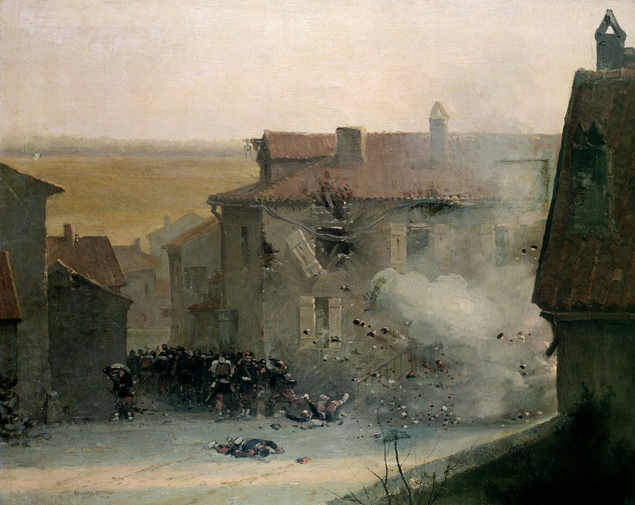 Uma vila devastada pela guerra de Jean Baptiste Edouard Detaille