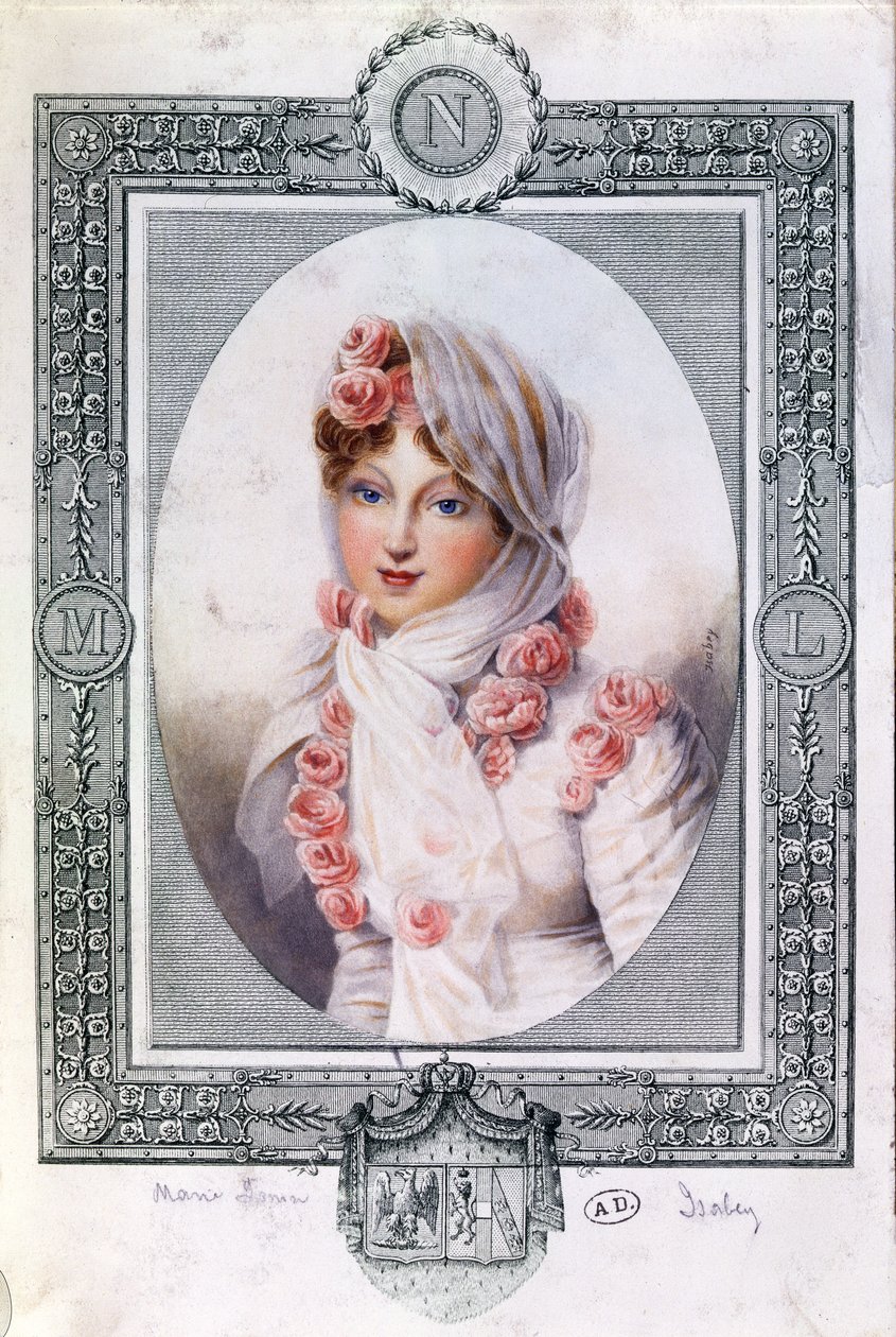 Retrato de Marie Laczinska (1786-1817) Condessa Walewska de Jean Baptiste Isabey