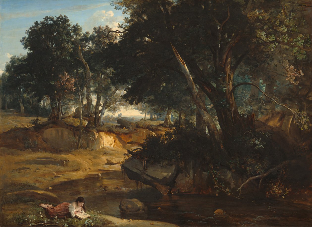 Floresta de Fontainebleau de Jean-Baptiste-Camille Corot
