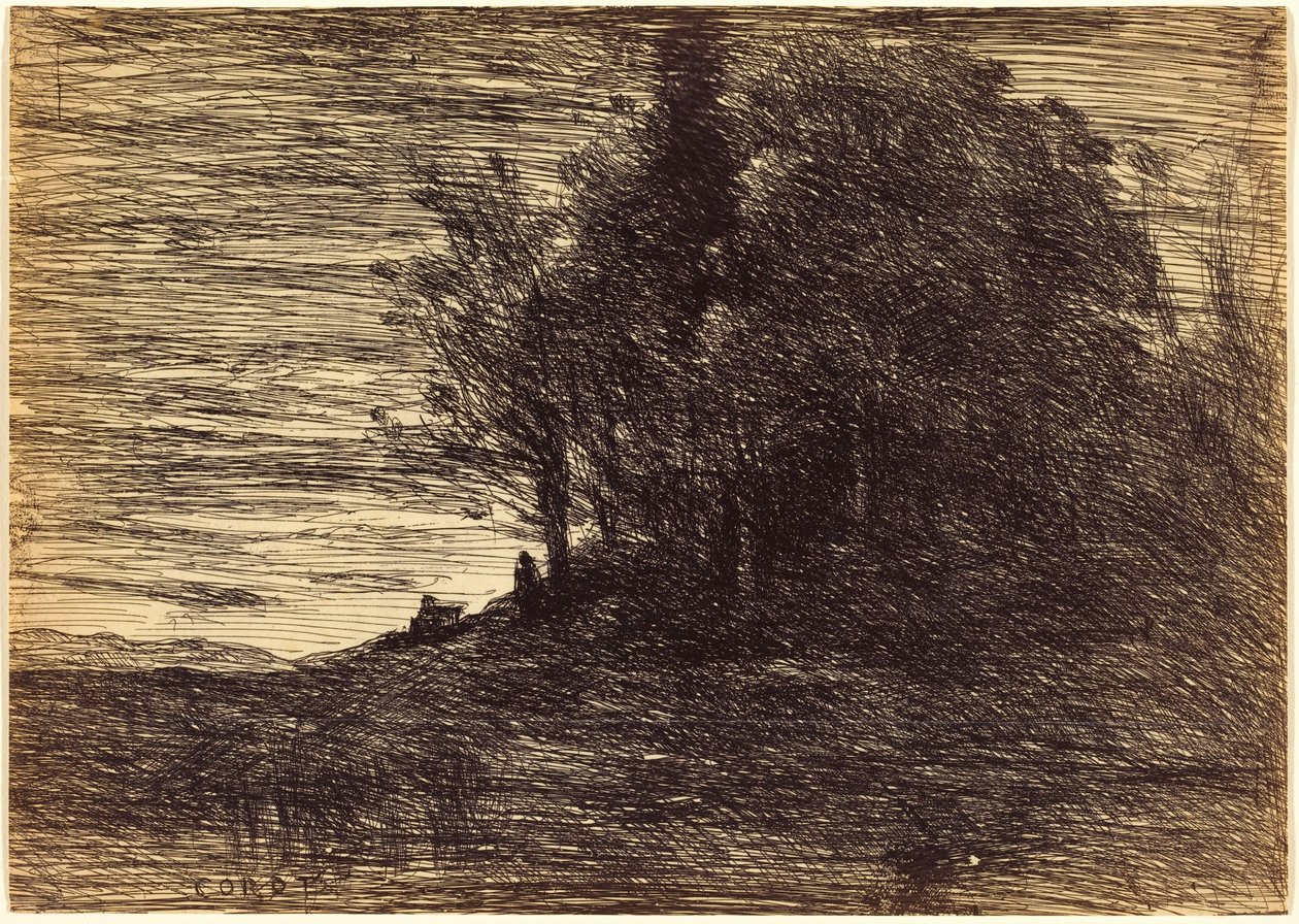 Bosque do eremita de Jean-Baptiste-Camille Corot