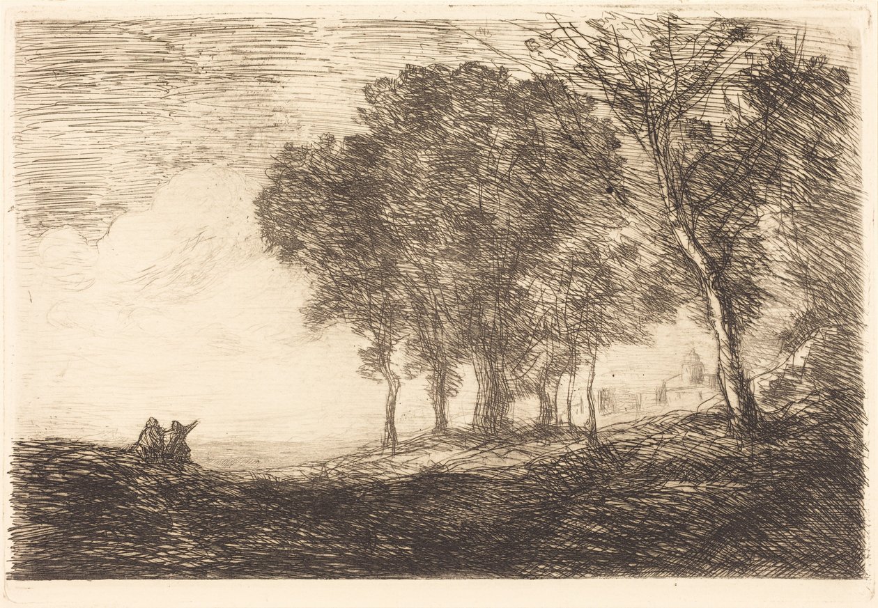 Paisagem italiana de Jean-Baptiste-Camille Corot