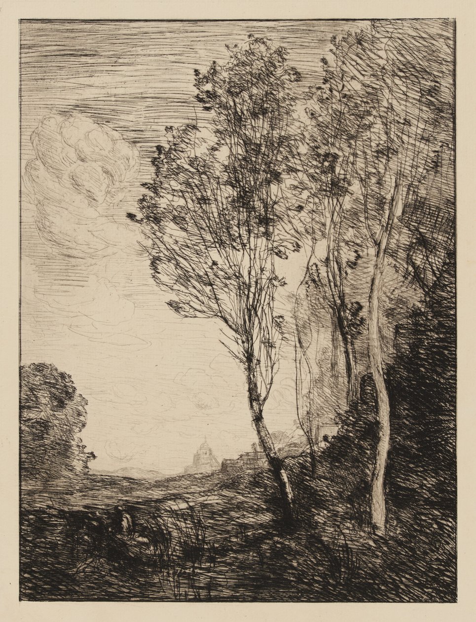 Recordação de Itália de Jean-Baptiste-Camille Corot